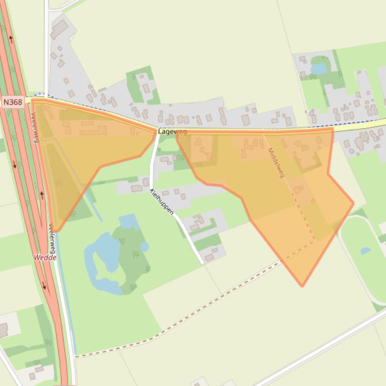 Kaart van postcodegebied 9698BJ.