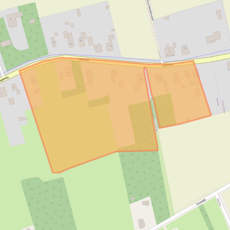 Kaart van postcodegebied 9698BL.