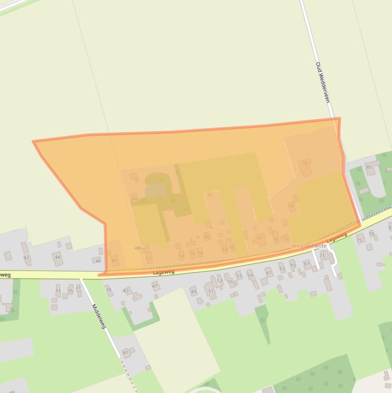 Kaart van postcodegebied 9698BR.