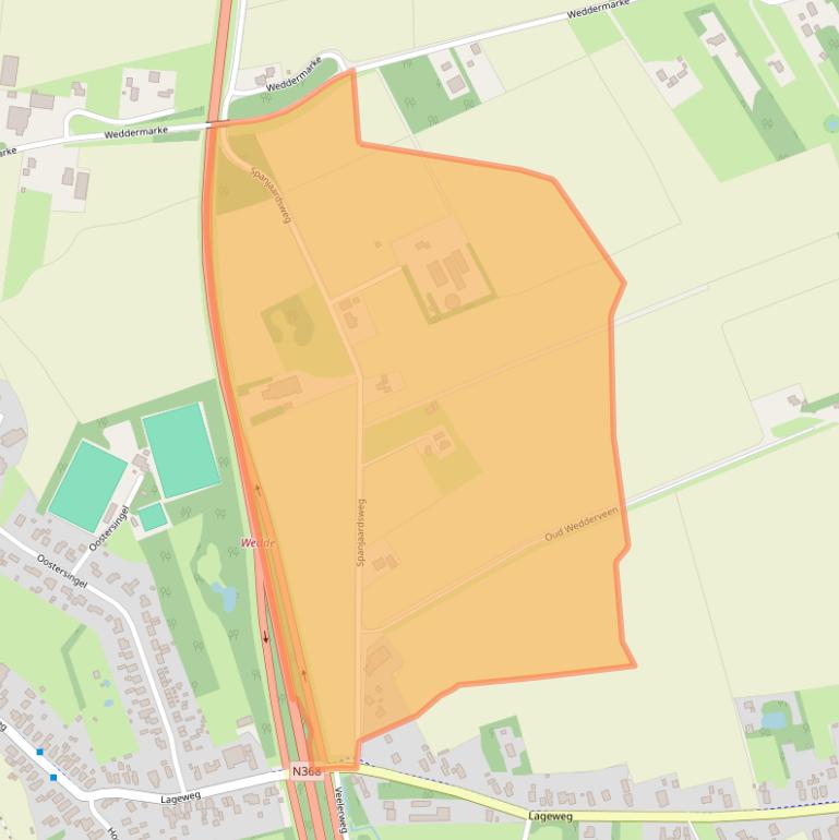 Kaart van postcodegebied 9698BT.