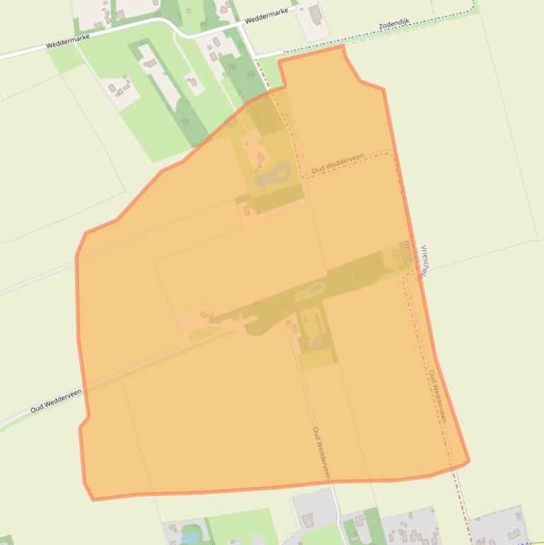 Kaart van postcodegebied 9698BX.