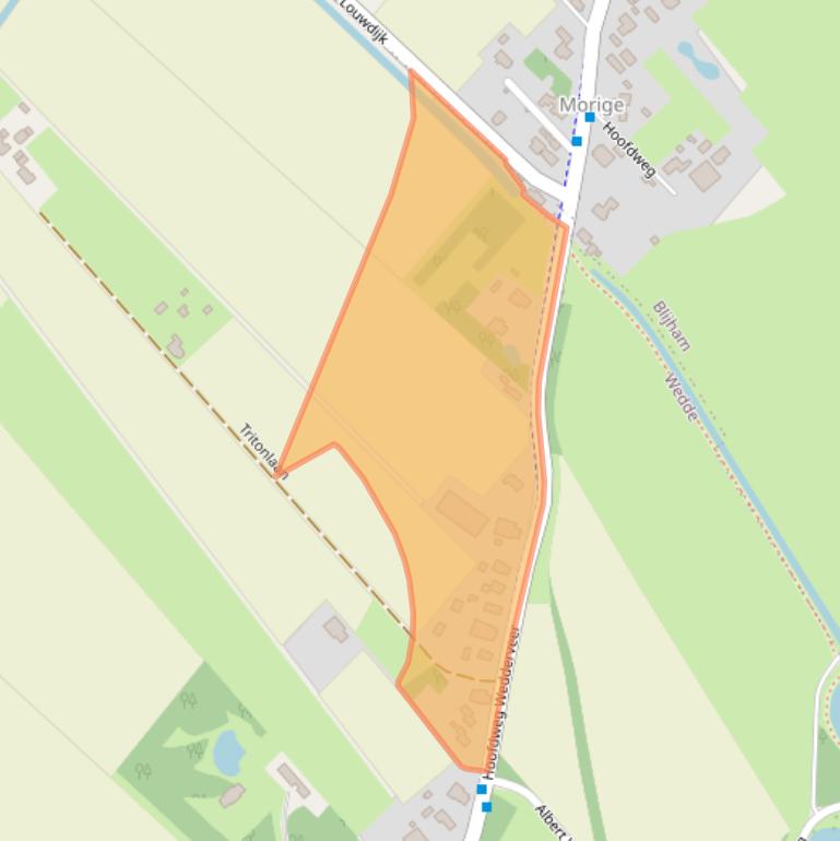 Kaart van postcodegebied 9698PA.