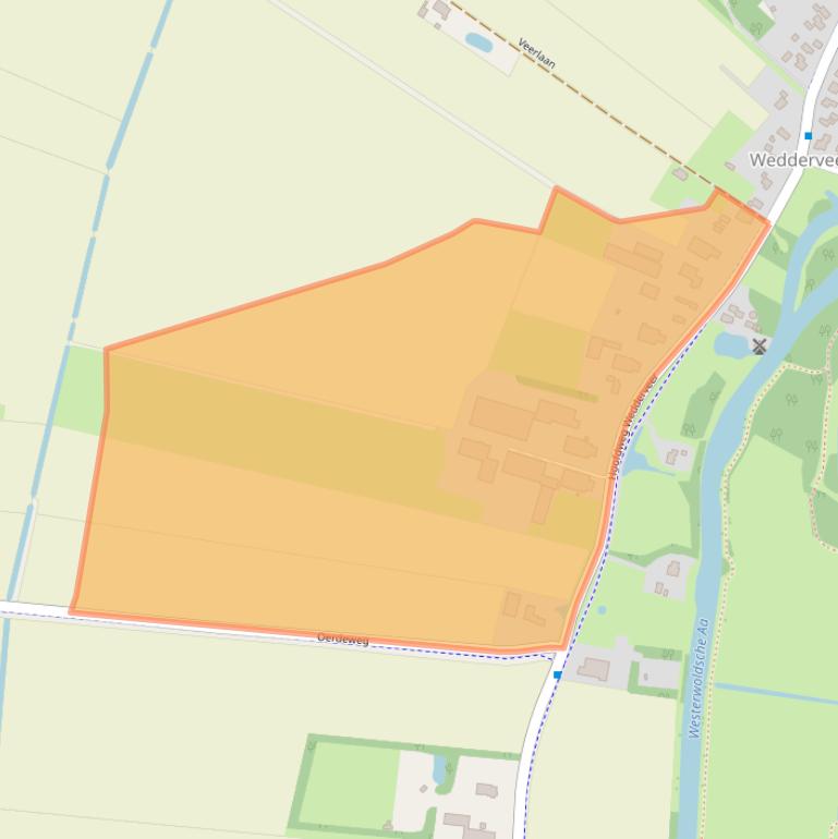 Kaart van postcodegebied 9698PC.