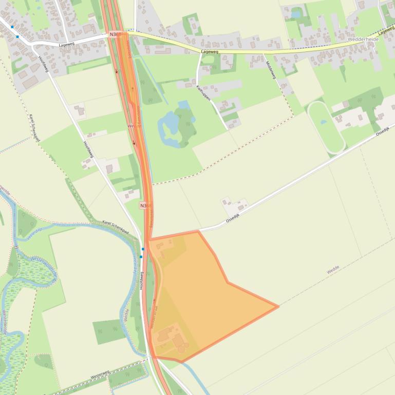 Kaart van postcodegebied 9698TB.