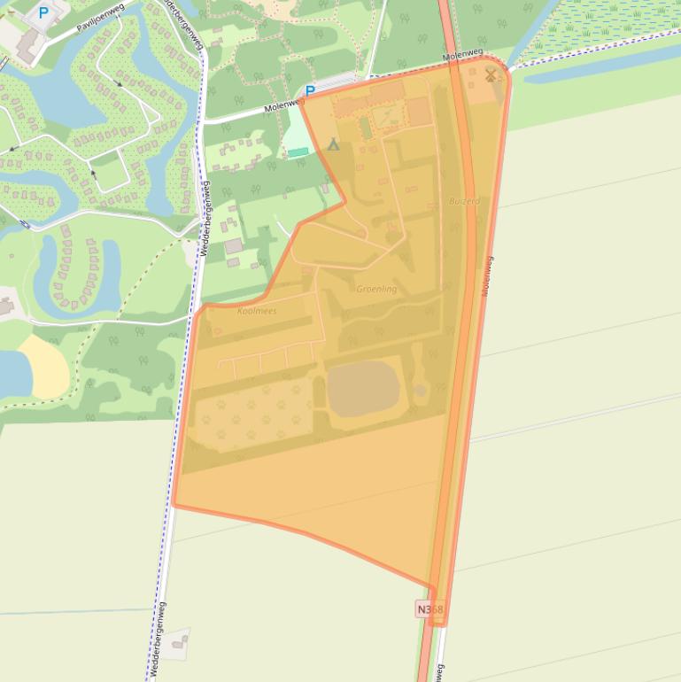 Kaart van postcodegebied 9698XV.