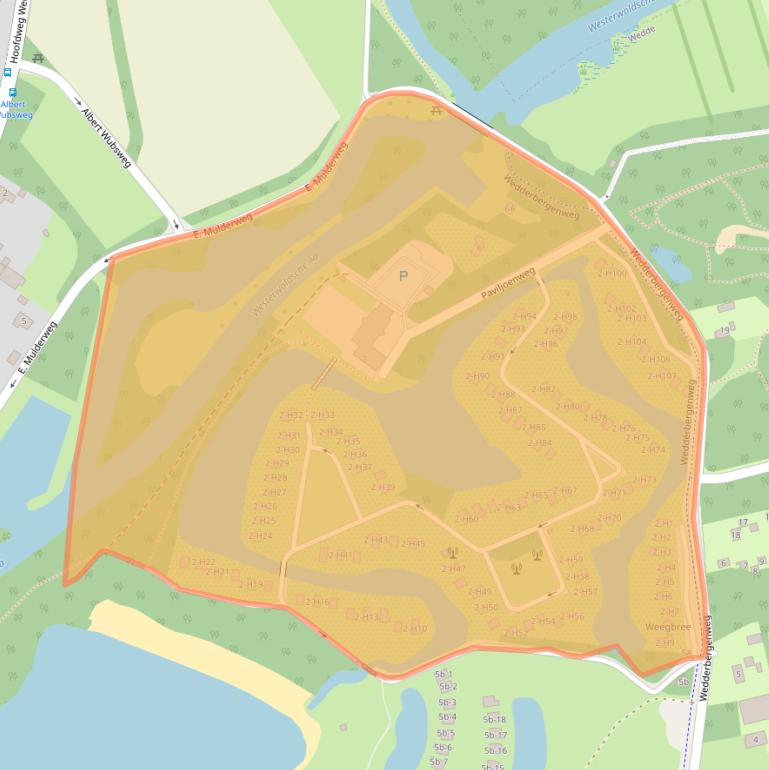 Kaart van postcodegebied 9698XX.