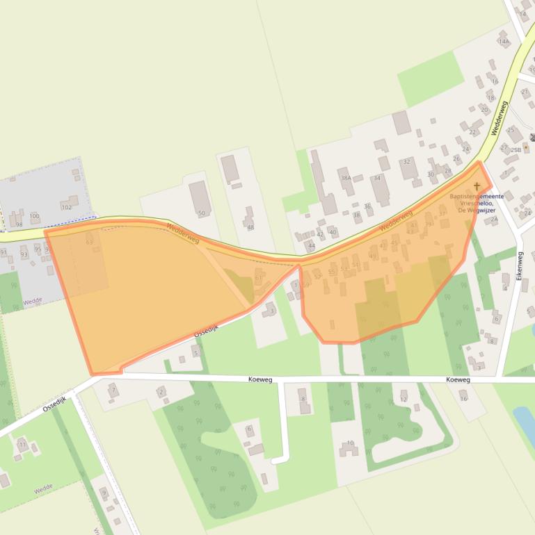 Kaart van postcodegebied 9699RB.