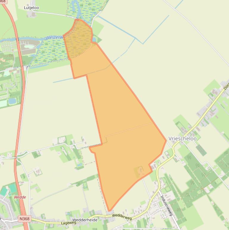 Kaart van postcodegebied 9699RG.