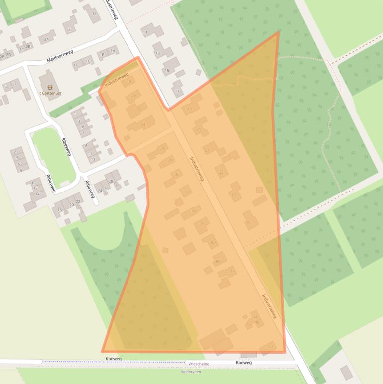 Kaart van postcodegebied 9699SL.