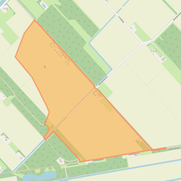 Kaart van postcodegebied 9699TN.