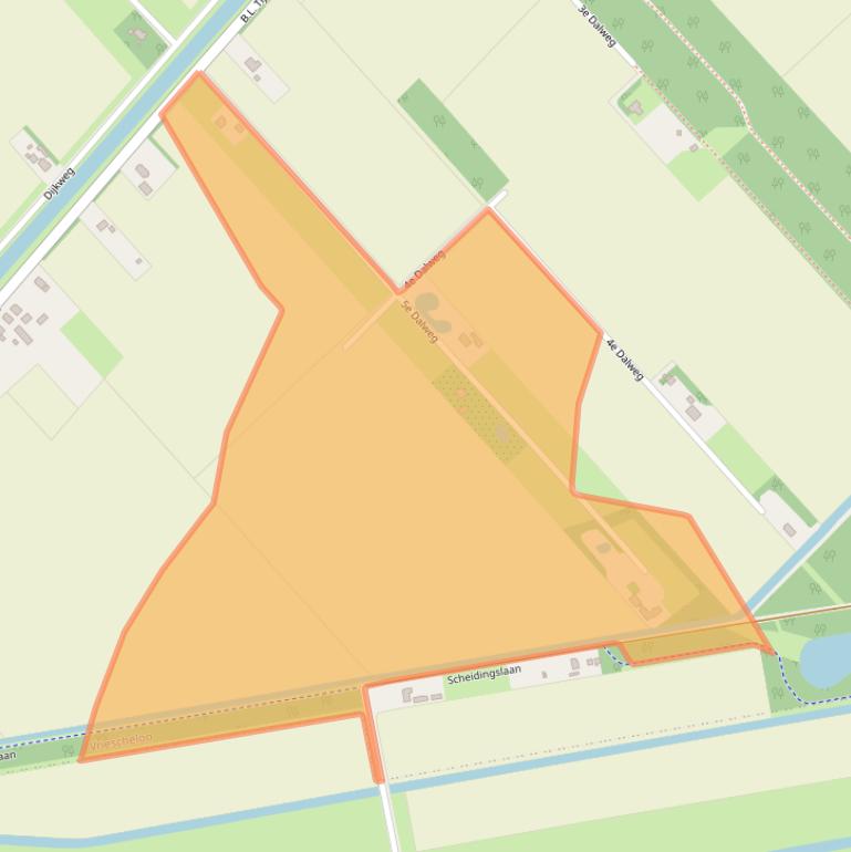 Kaart van postcodegebied 9699TS.