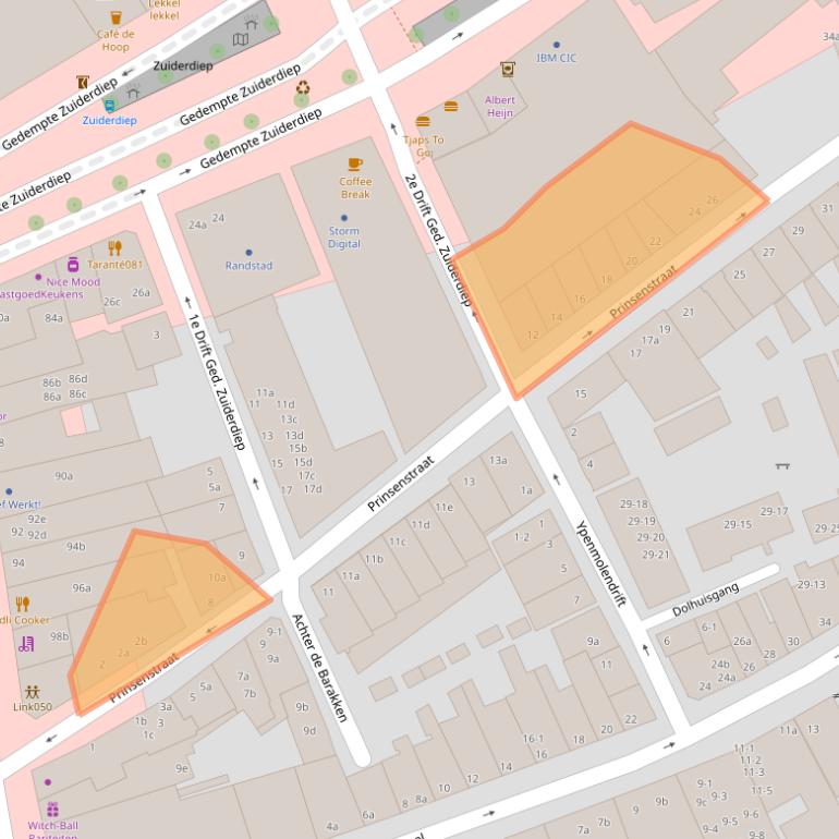 Kaart van postcodegebied 9711CM.