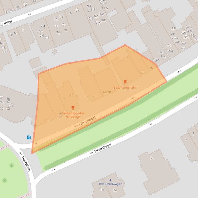 Kaart van postcodegebied 9711ES.