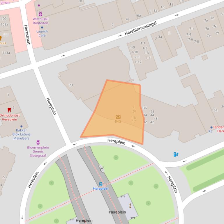 Kaart van postcodegebied 9711GB.