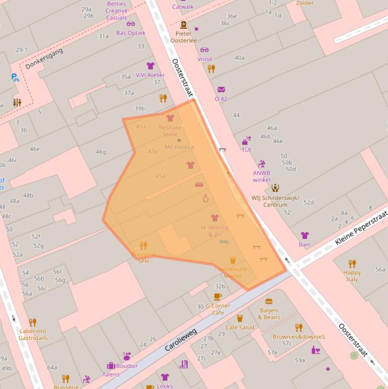 Kaart van postcodegebied 9711NR.