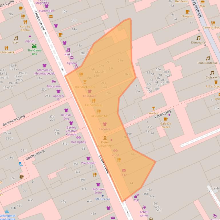 Kaart van postcodegebied 9711NV.