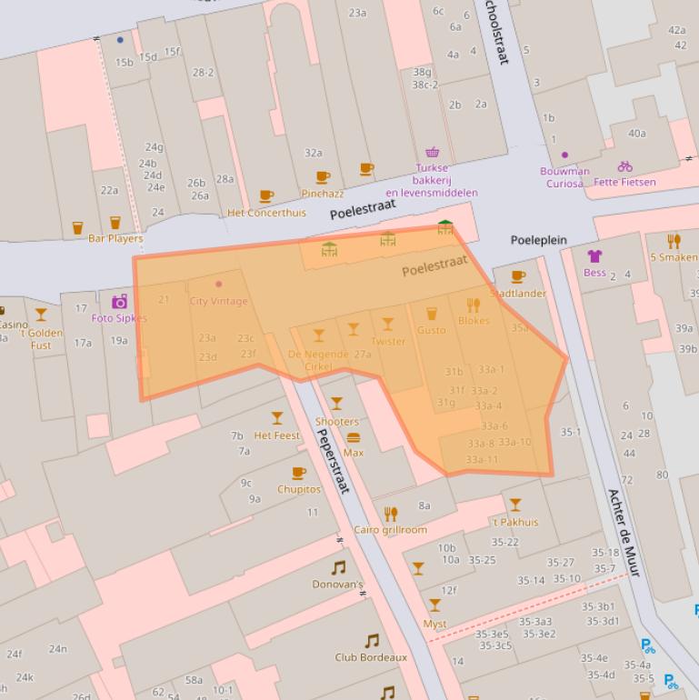 Kaart van postcodegebied 9711PH.