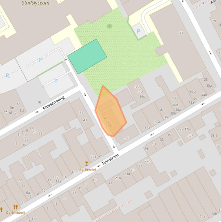 Kaart van postcodegebied 9711RN.