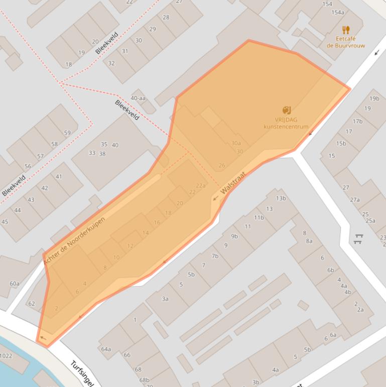 Kaart van postcodegebied 9711VS.