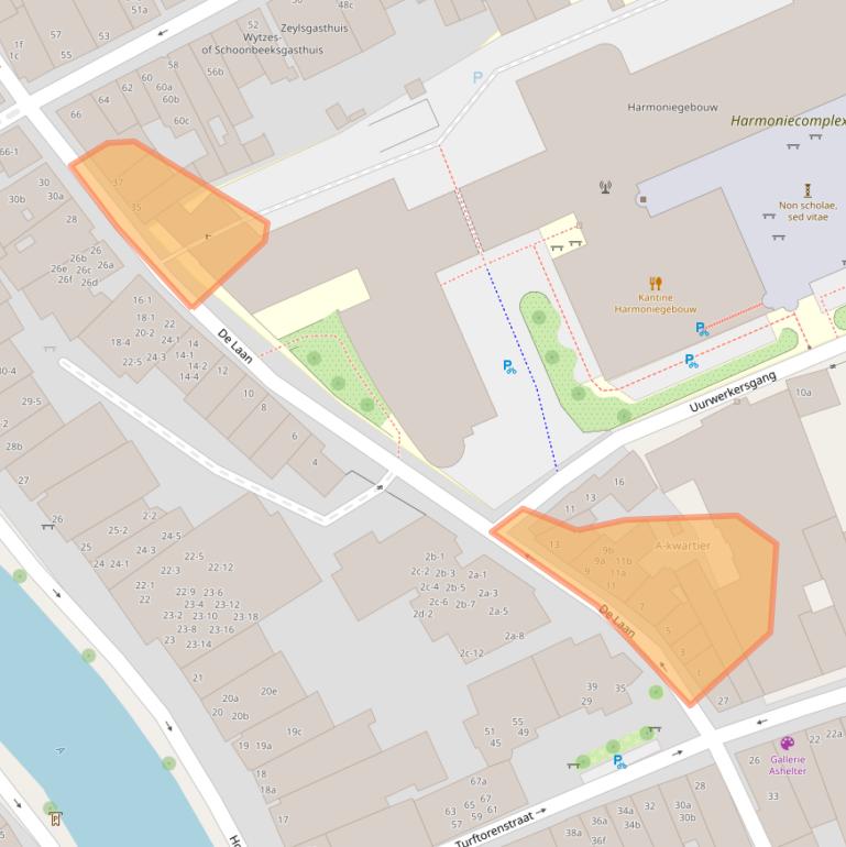 Kaart van postcodegebied 9712AT.