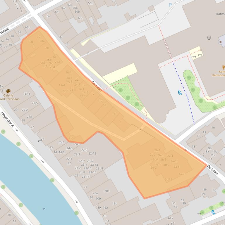 Kaart van postcodegebied 9712AV.