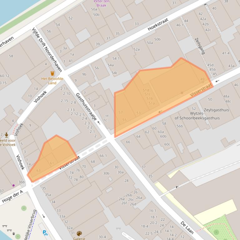 Kaart van postcodegebied 9712CT.