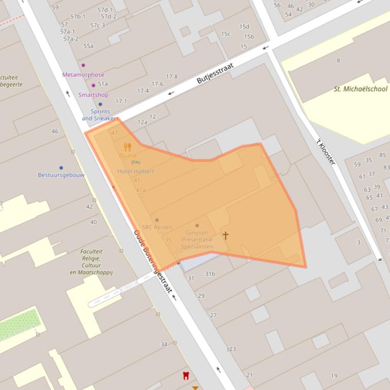 Kaart van postcodegebied 9712GD.