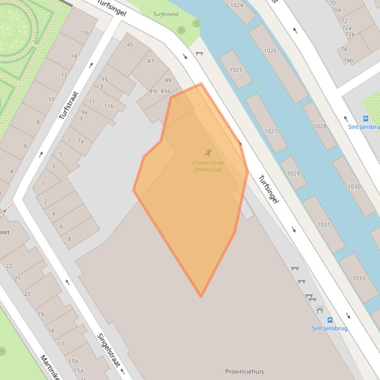 Kaart van postcodegebied 9712KK.