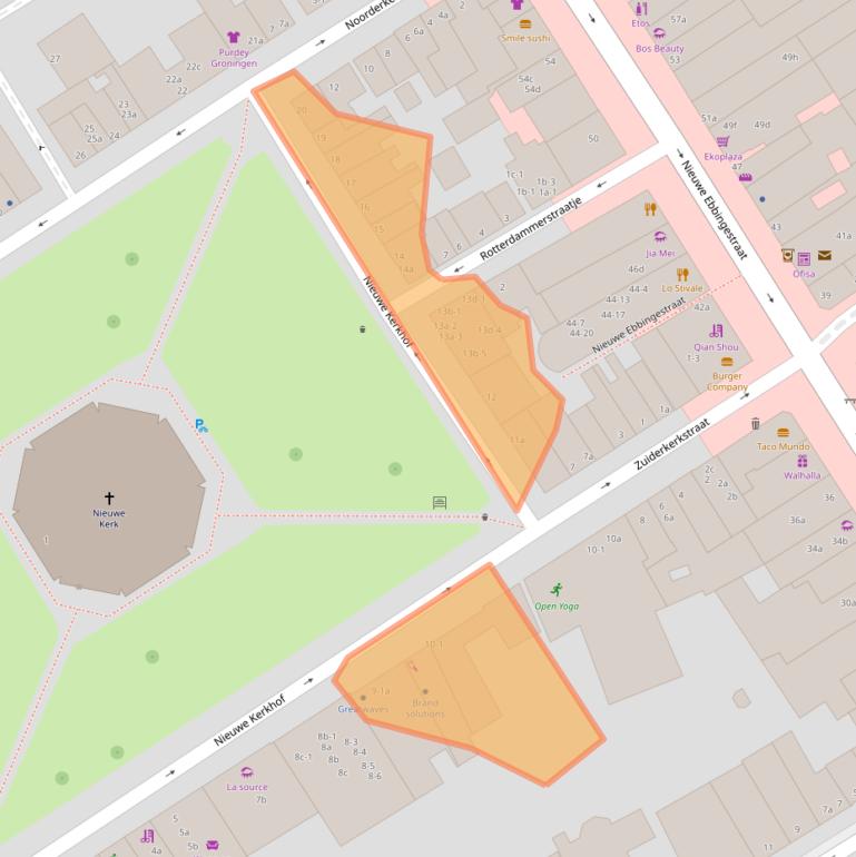 Kaart van postcodegebied 9712PV.