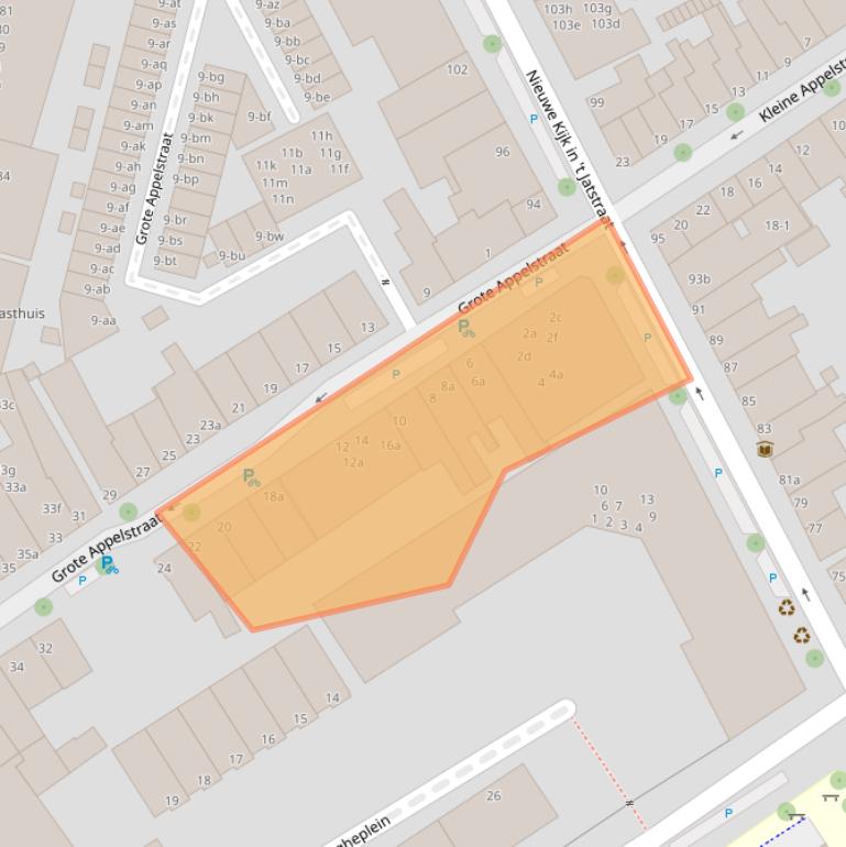 Kaart van postcodegebied 9712VC.