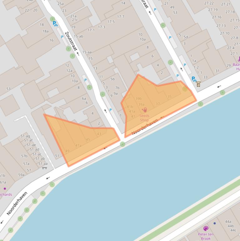 Kaart van postcodegebied 9712VH.