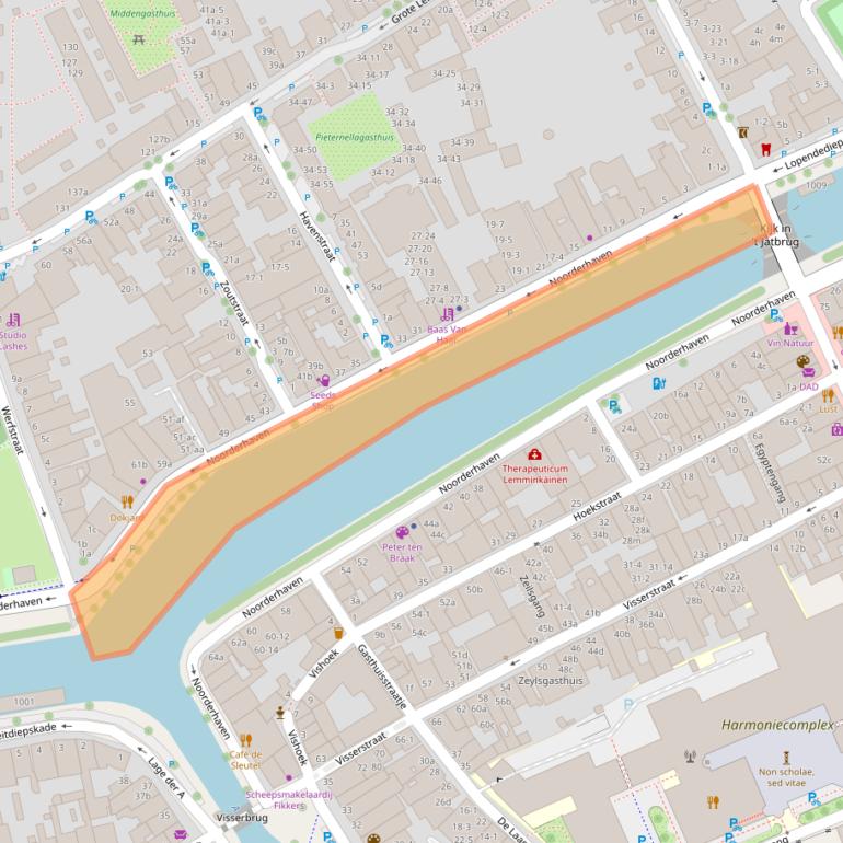Kaart van postcodegebied 9712VR.