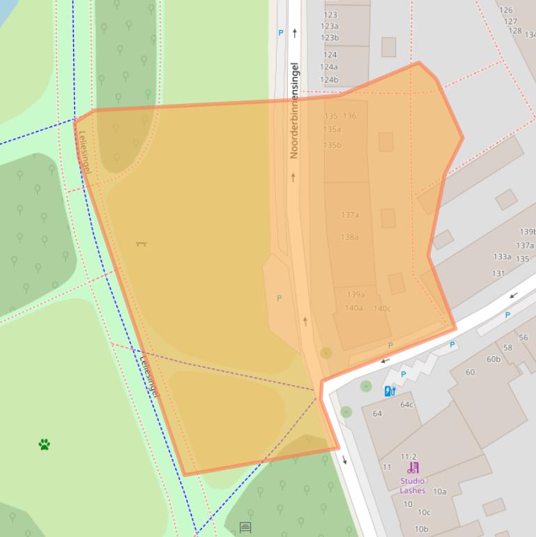 Kaart van postcodegebied 9712XM.