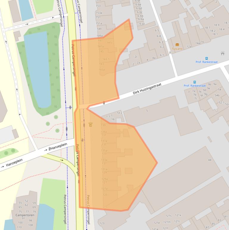 Kaart van postcodegebied 9713AH.