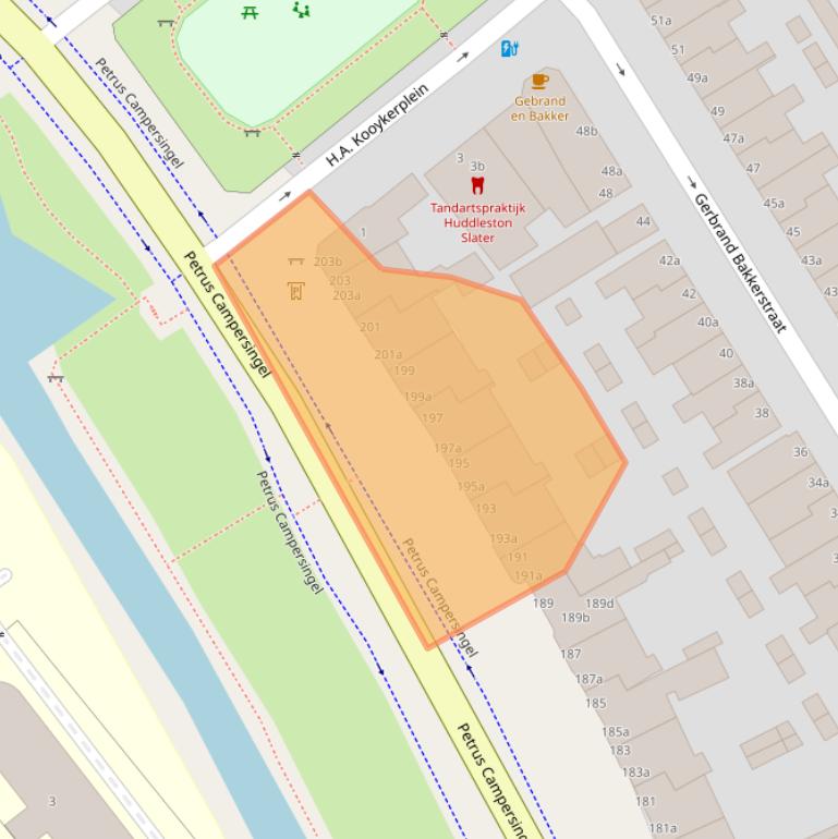 Kaart van postcodegebied 9713AL.