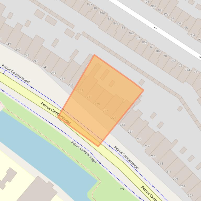 Kaart van postcodegebied 9713AN.