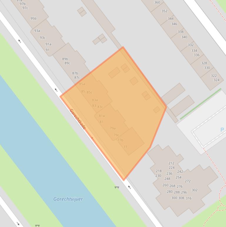 Kaart van postcodegebied 9713BH.