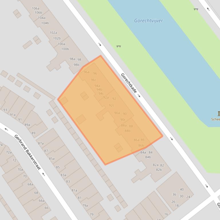 Kaart van postcodegebied 9713CG.