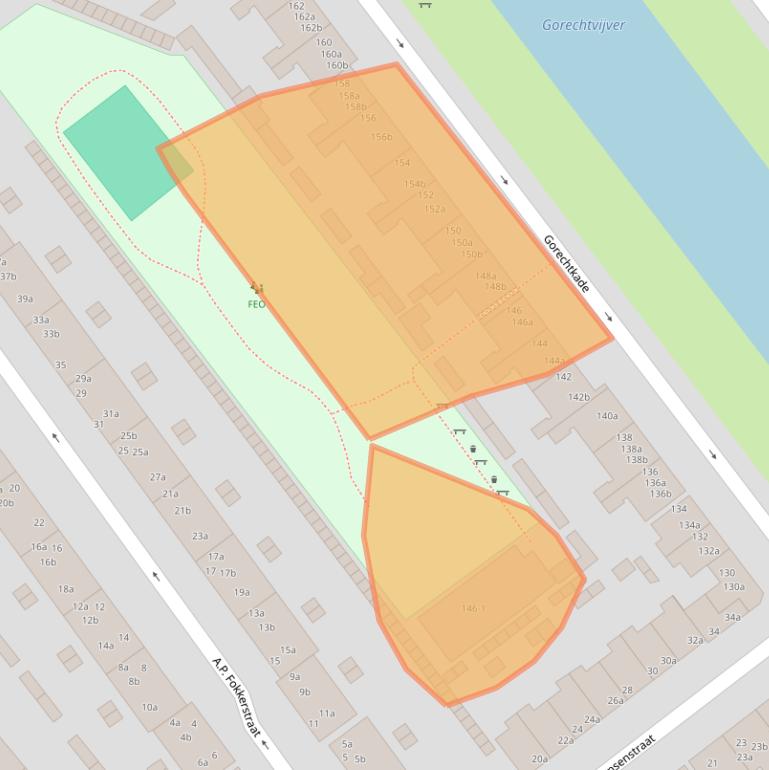 Kaart van postcodegebied 9713CL.