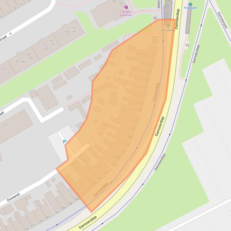 Kaart van postcodegebied 9713ES.