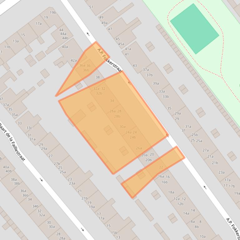 Kaart van postcodegebied 9713JM.