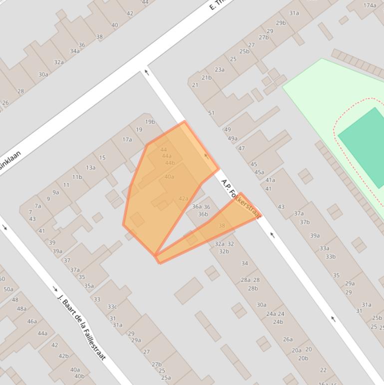 Kaart van postcodegebied 9713JN.