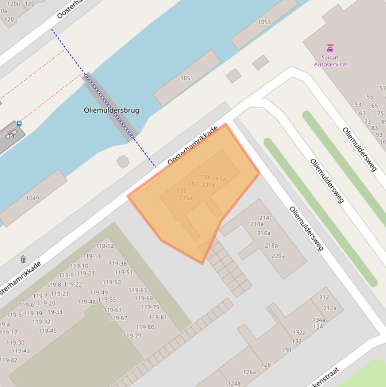 Kaart van postcodegebied 9713KD.