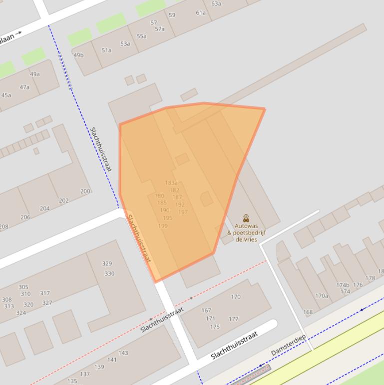 Kaart van postcodegebied 9713MK.