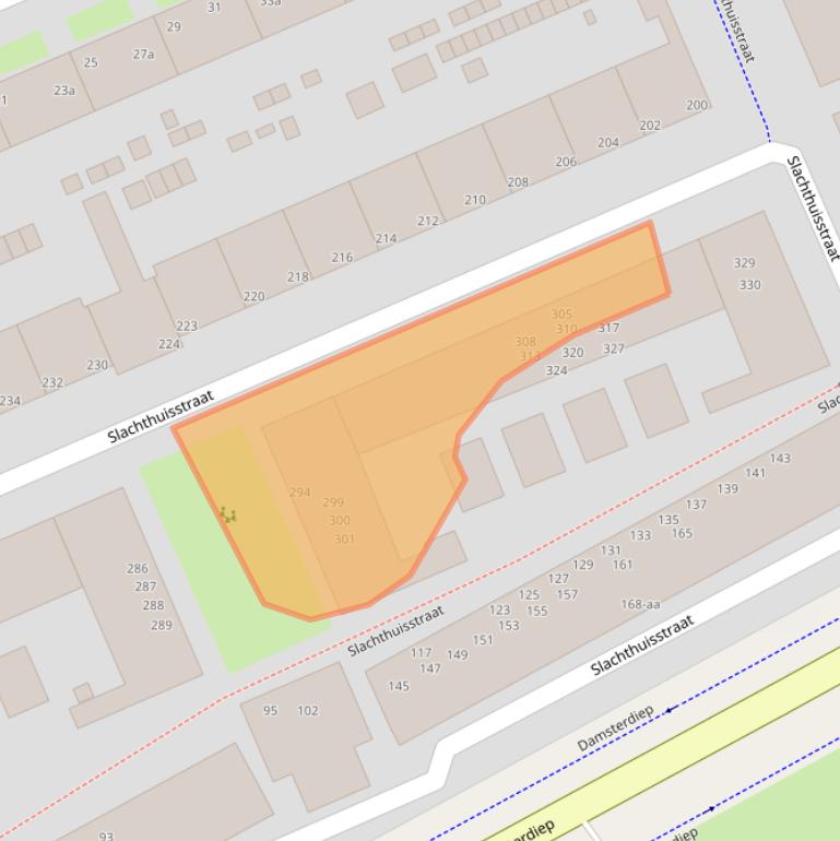 Kaart van postcodegebied 9713MS.