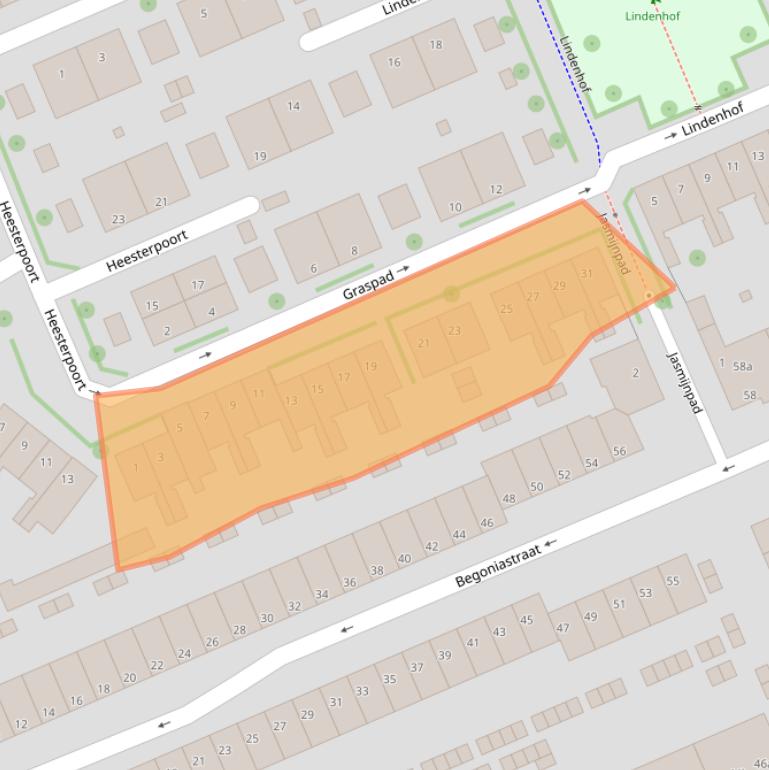 Kaart van postcodegebied 9713NG.