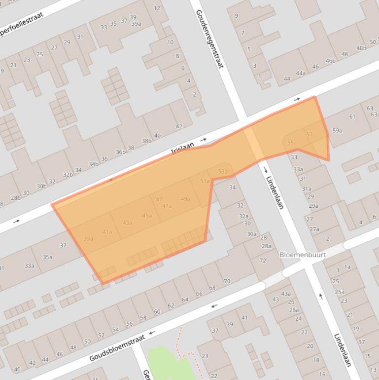 Kaart van postcodegebied 9713RC.