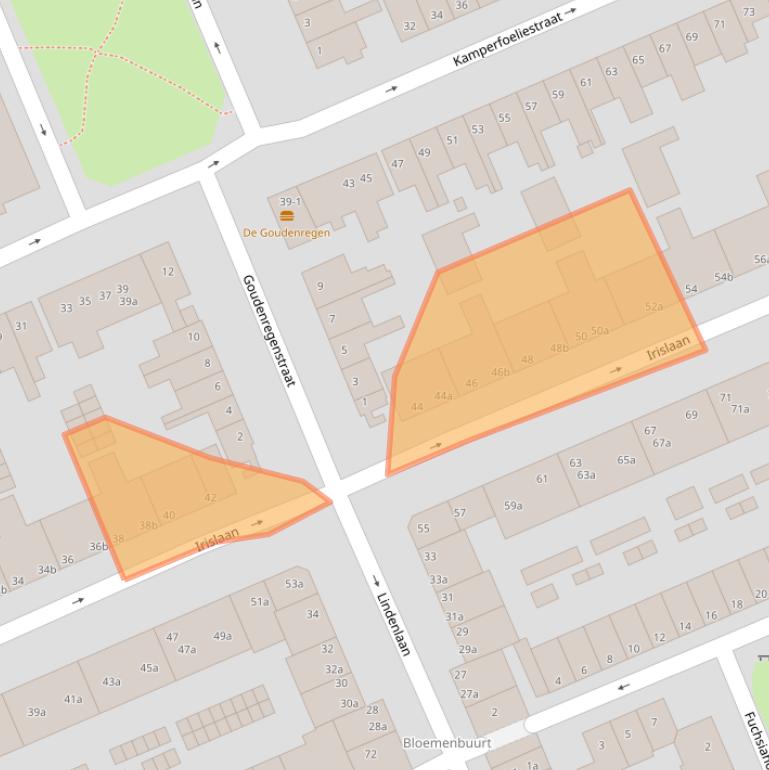 Kaart van postcodegebied 9713RK.