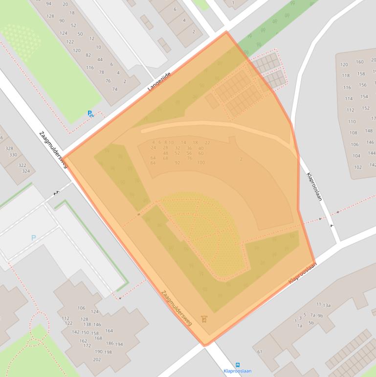 Kaart van postcodegebied 9713SL.