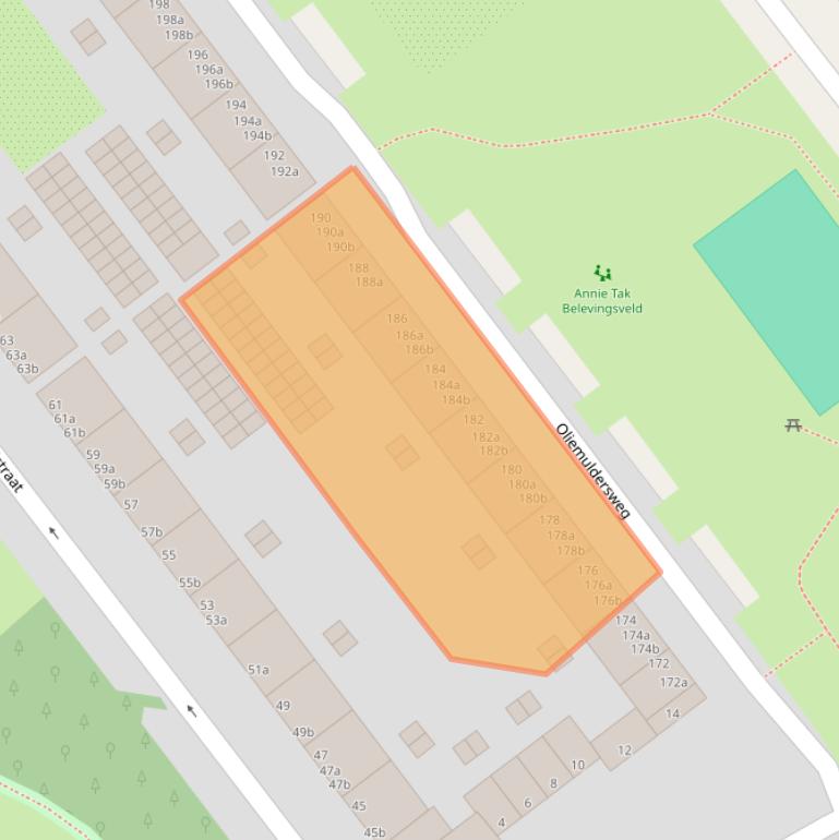 Kaart van postcodegebied 9713VL.